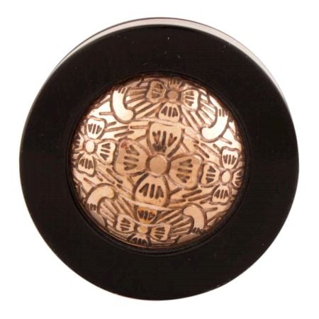 Black And Copper Brass Tiny Flower Resin Wine Stopper
